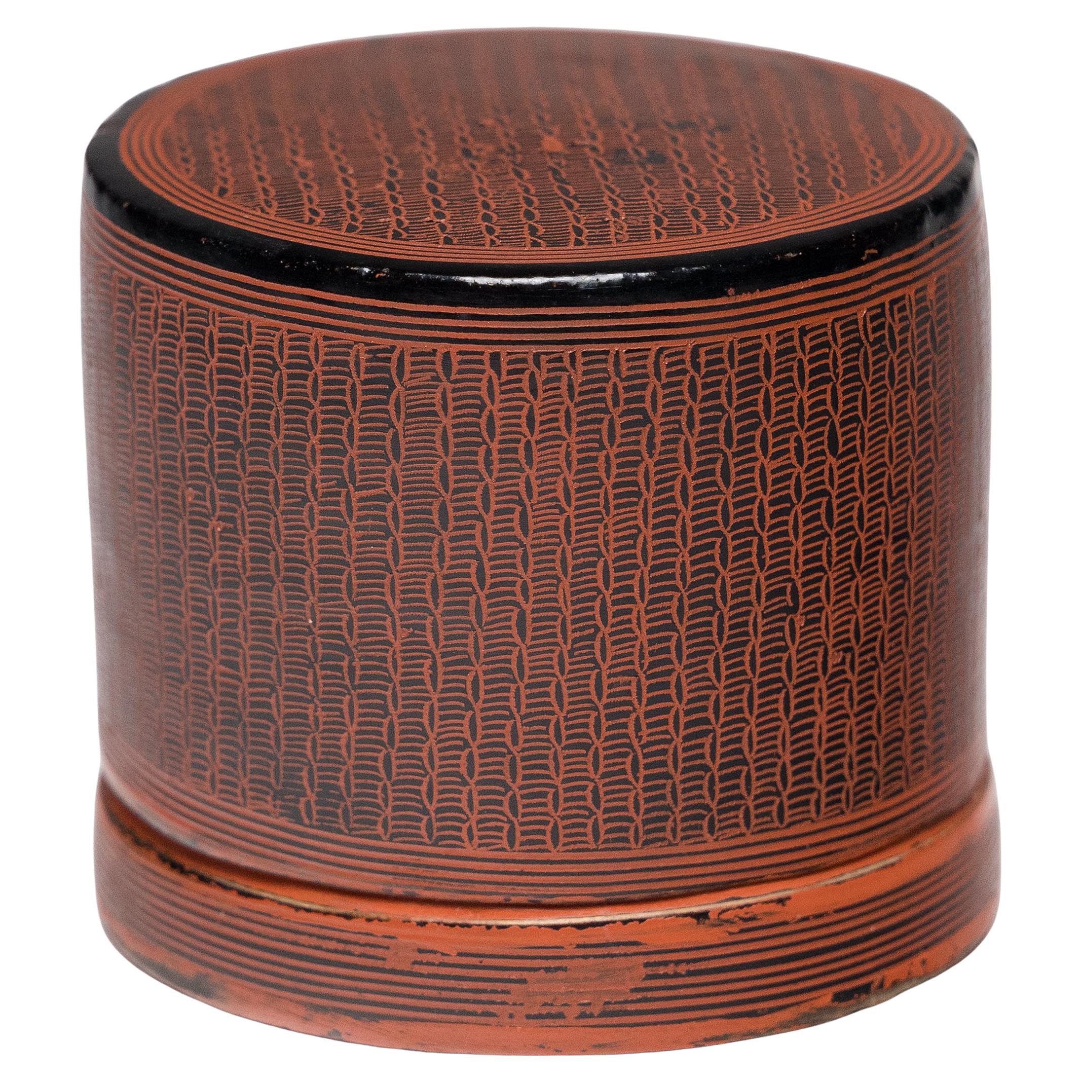 Petite Burmese Yun Betel Box, c. 1900