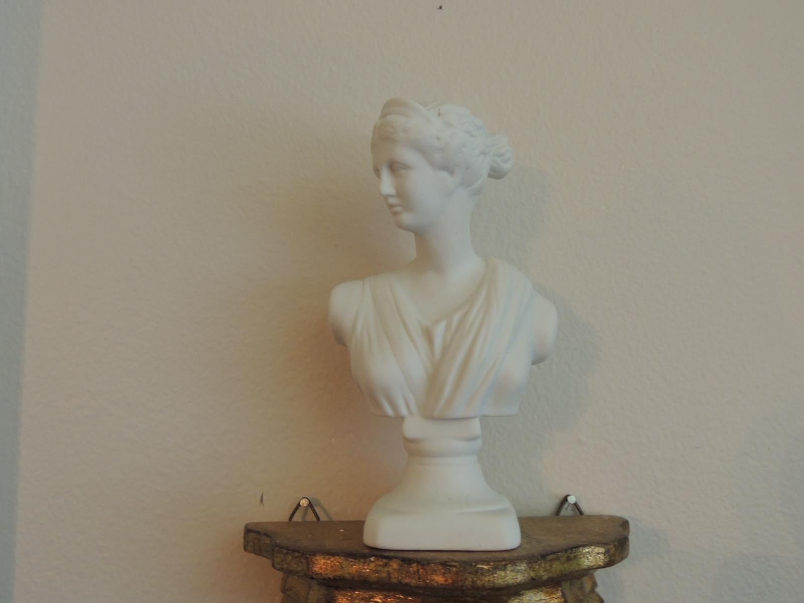 Hollywood Regency Petite Bust of Greek Goddess 