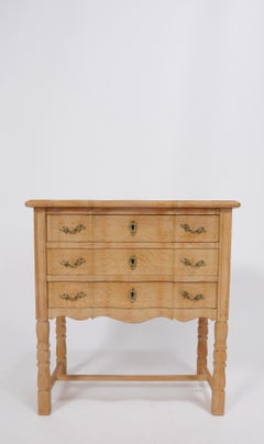 Petite Carved Oak Chest by Henry Kjaernulf