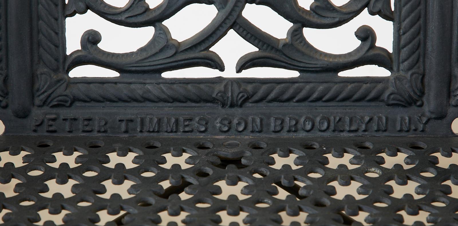 Petite Cast Iron Gothic Bench after Peter Timmes Son 2