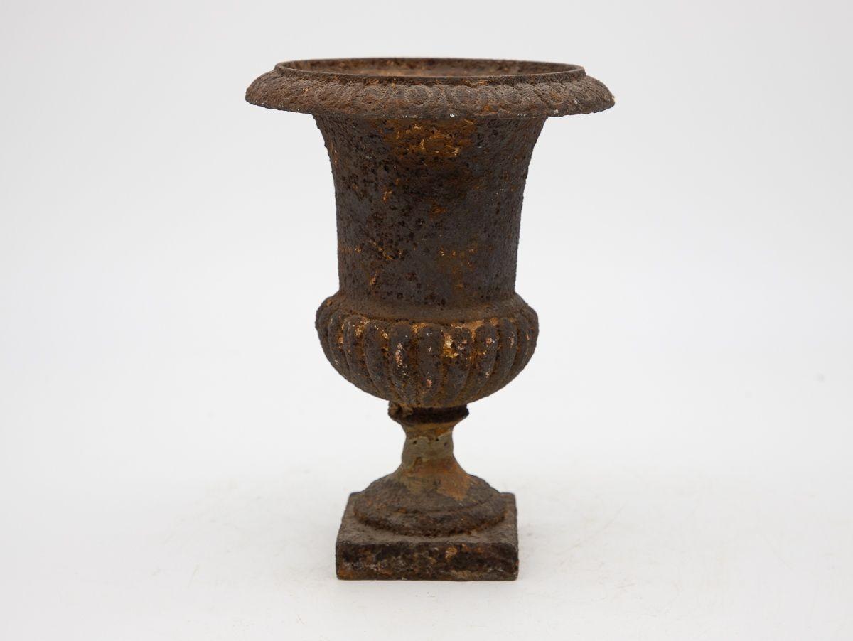 Petite Cast Iron Urn For Sale 1