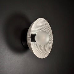 Petite Centric Wall Sconce in Enamel Mesh & Oil-Rubbed Bronze Blueprint Lighting