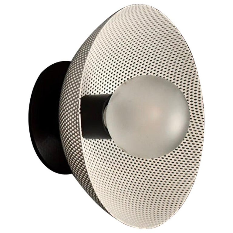 Petite Centric Wall Sconce in Enamel Mesh and Oil-Rubbed Bronze ...