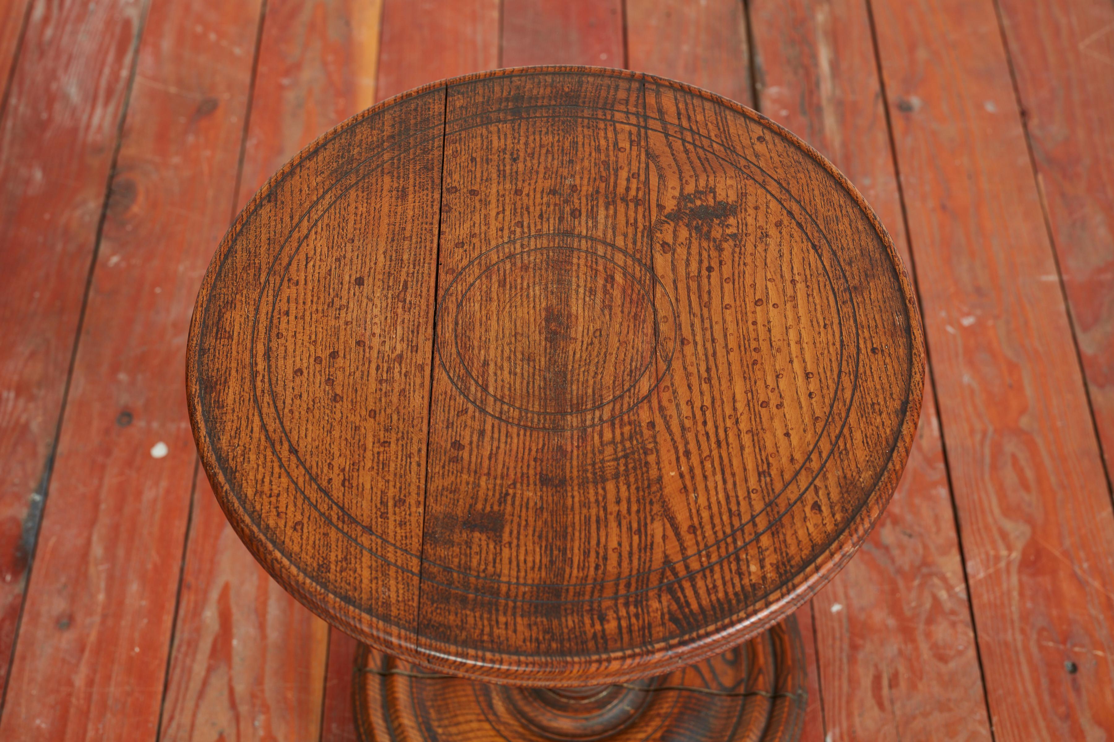 Oak Petite Charles Dudouyt Attributed Table