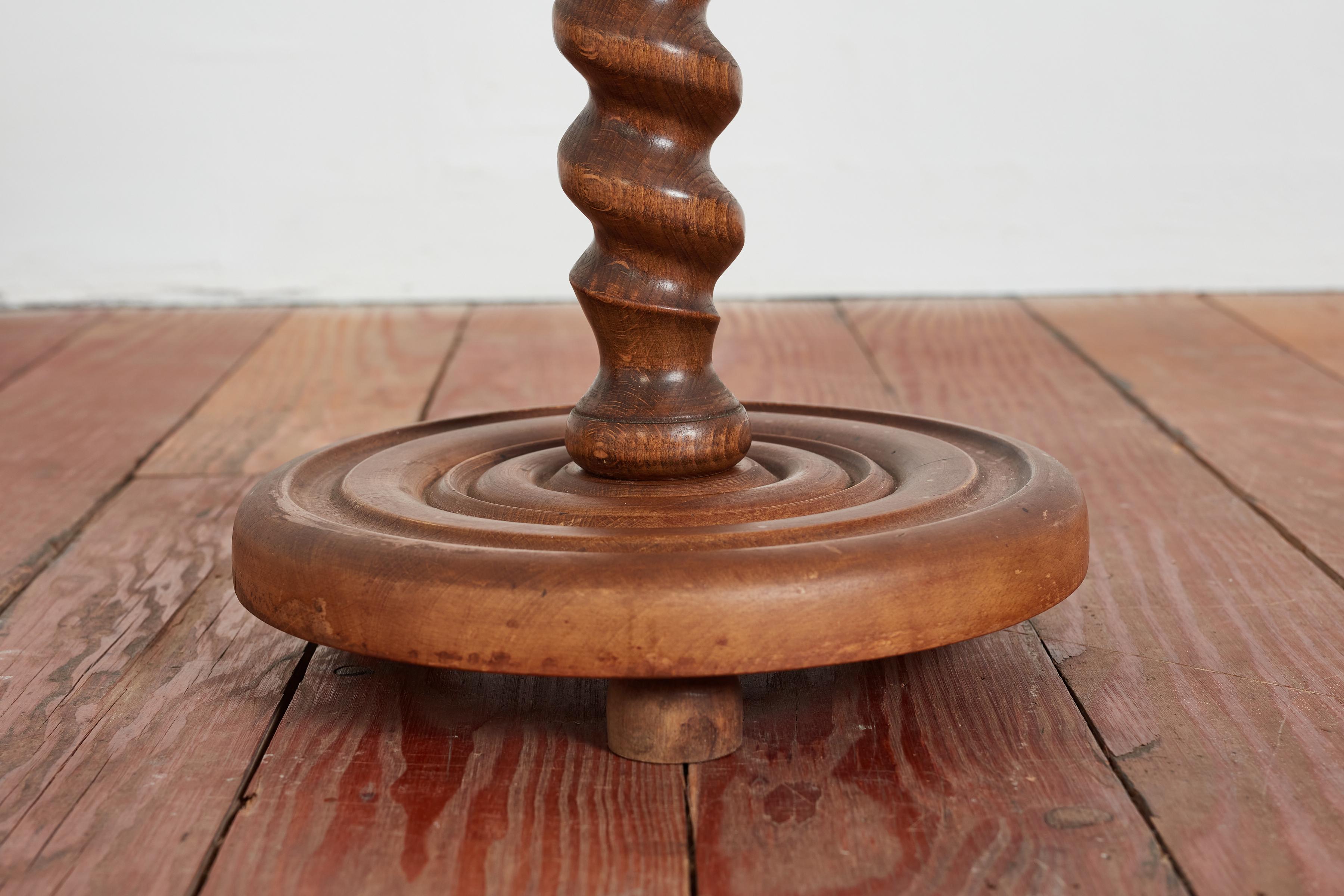 Wood Petite Charles Dudouyt Side Table For Sale