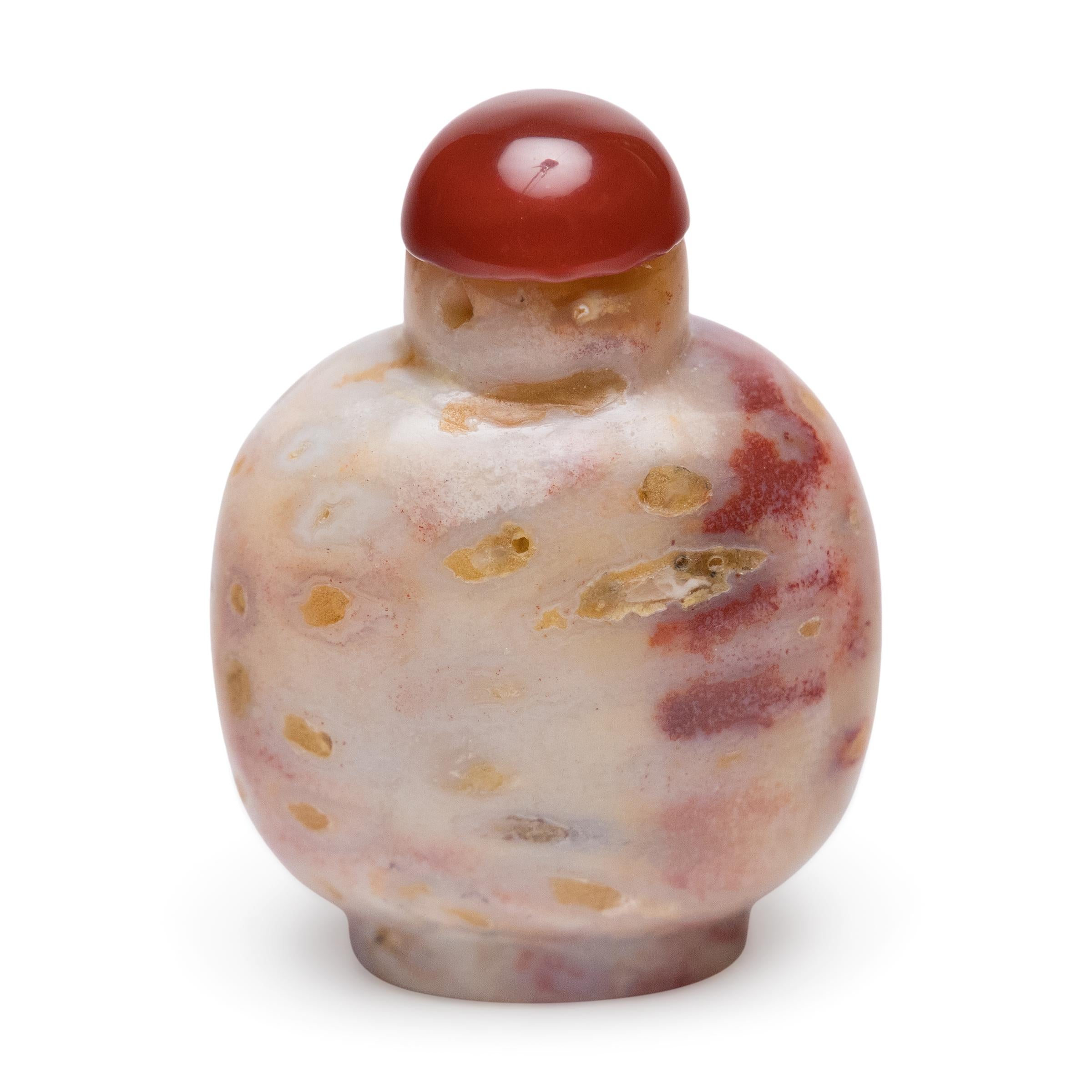 Cinese Tabacchiera cinese in agata, 1900 ca. in vendita