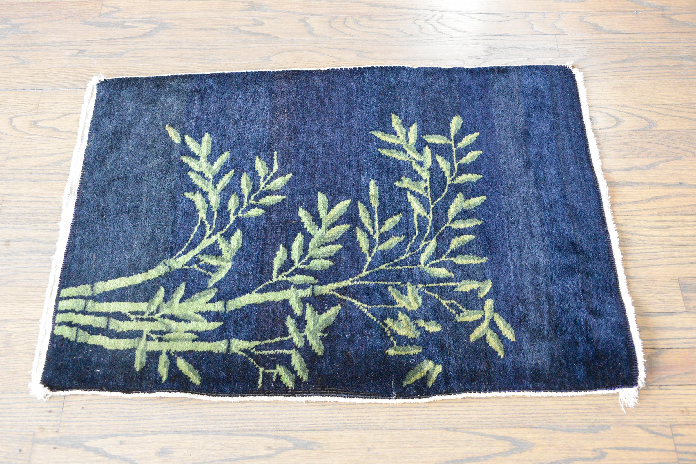 Petite Chinese Art Deco Rug For Sale 3