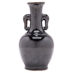 Petite Chinese Black Trunk Vase