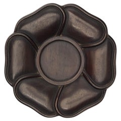 Kleines chinesisches Blütenblatttablett, um 1900
