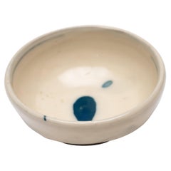 Piccola ciotola cinese a goccia bianca e blu, 1850 ca.