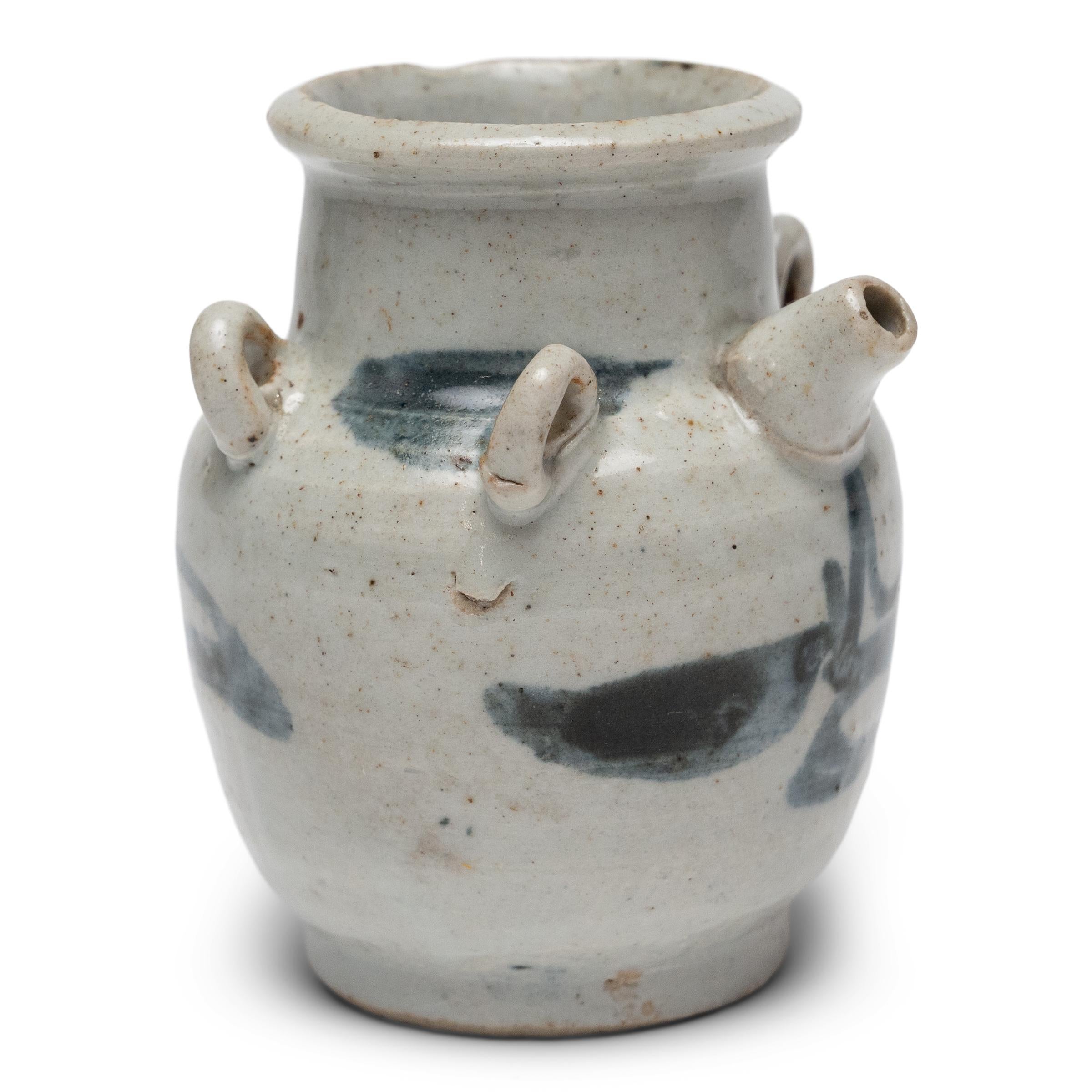 Qing Petite Chinese Blue & White Ewer, c. 1900 For Sale