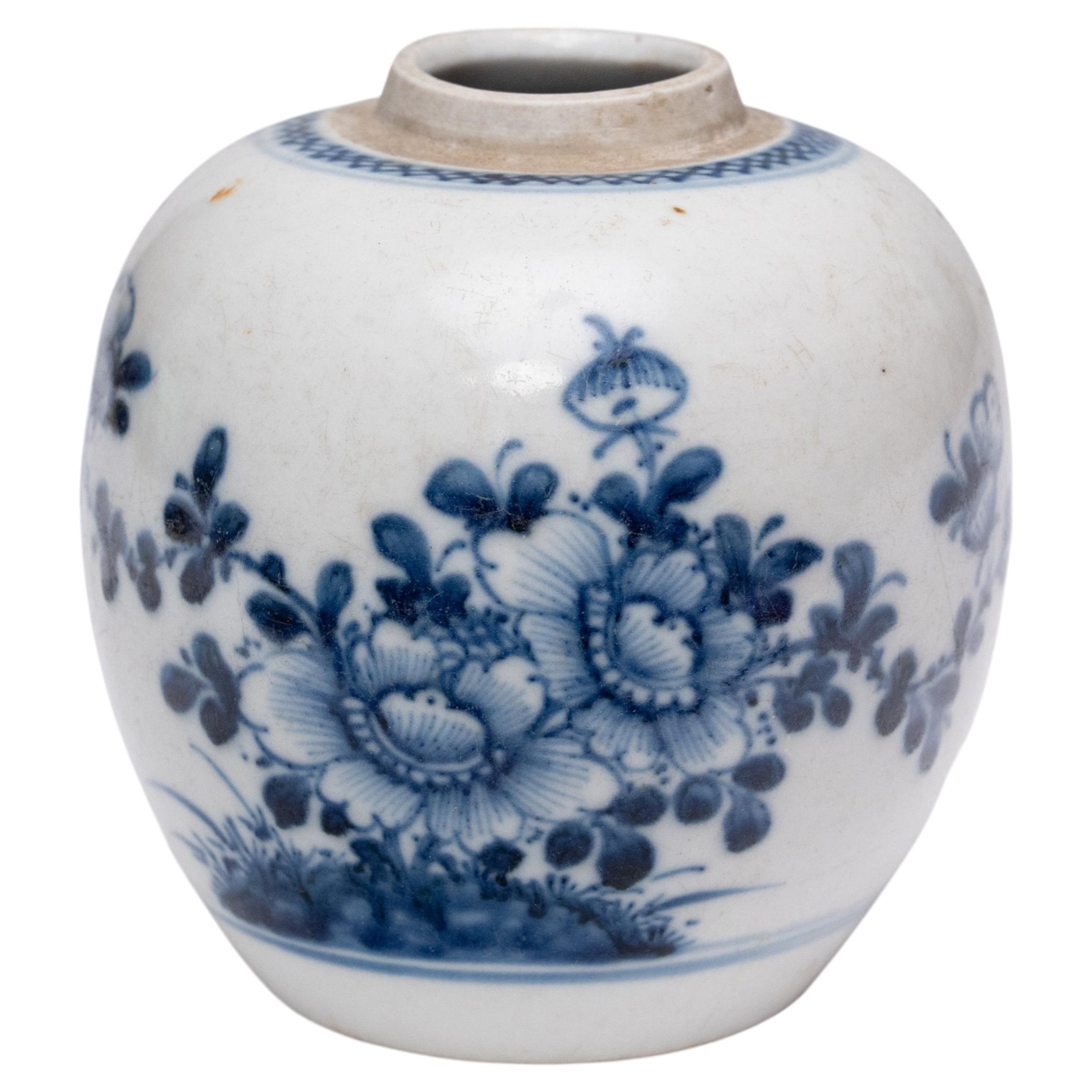 Petite Chinese Blue & White Jar, c. 1920