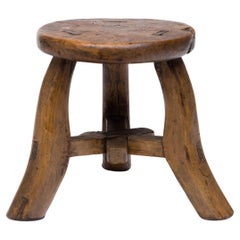 Petite Chinese Burl Top Stool, c. 1850 Petite Chinese Burl Top Stool, c. 1850
