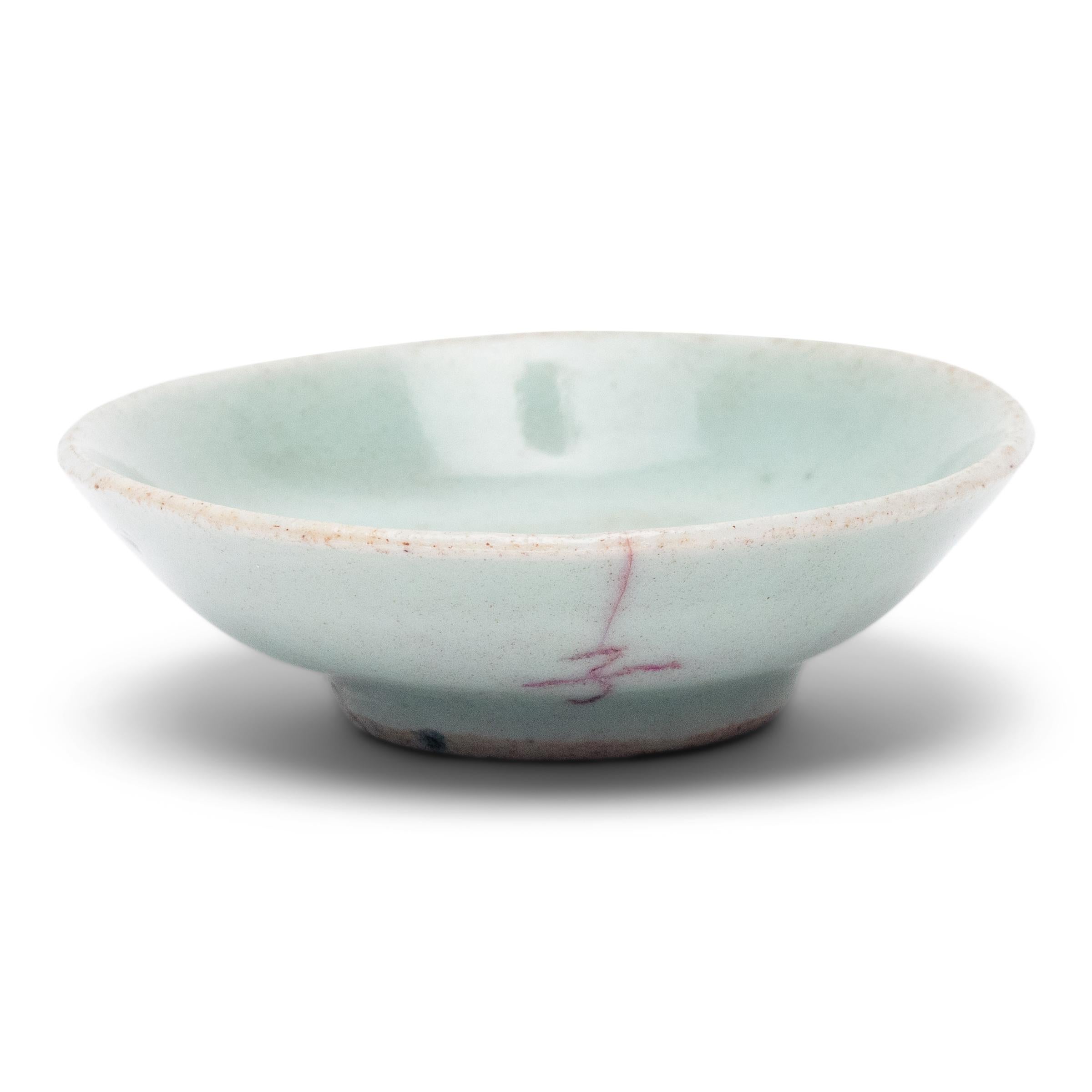 Glazed Petite Chinese Celadon Dish c. 1900