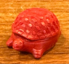 Petite Chinese Cinnabar Lacquered Turtle Box