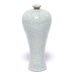 Petite Chinese Crackled Meiping Vase