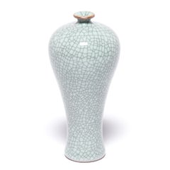 Petite Chinese Crackled Meiping Vase
