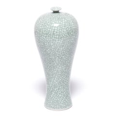 Petite Chinese Crackled Meiping Vase