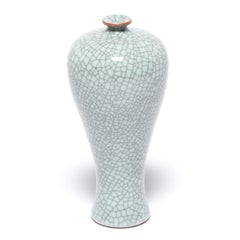 Petite Chinese Crackled Meiping Vase