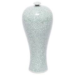 Petite Chinese Crackled Meiping Vase