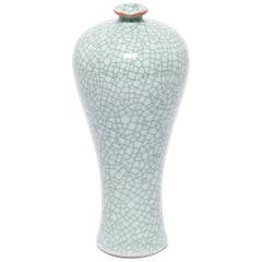 Petite Chinese Crackled Meiping Vase