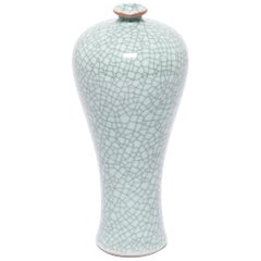 Petite Chinese Crackled Meiping Vase