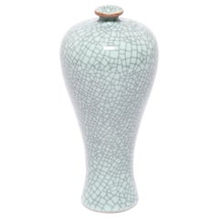 Petite Chinese Crackled Meiping Vase