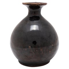 Petite Chinese Dark Glazed Wine Vessel