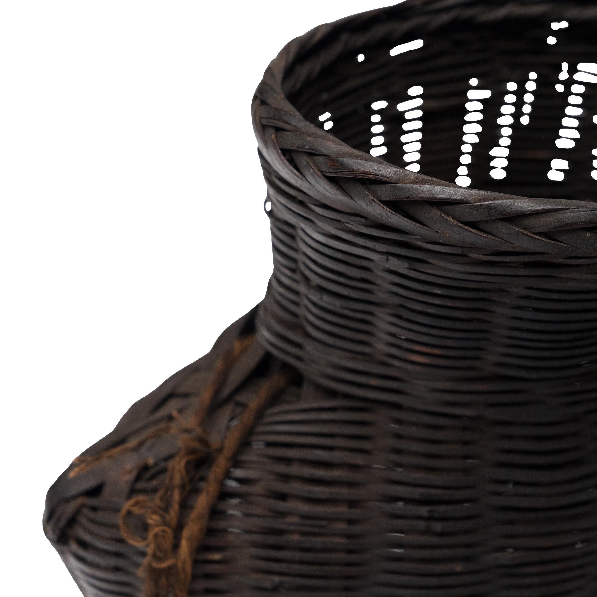 Pequeña cesta china de recolección, c. 1940 Chino en venta