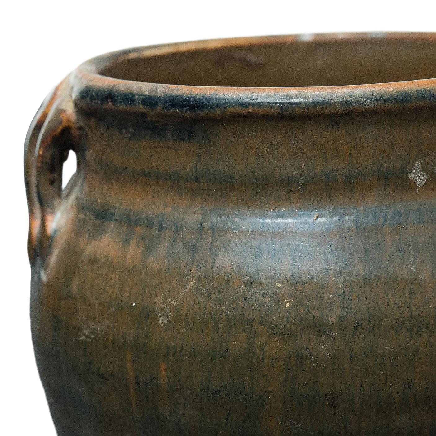 Petite Chinese Glazed Apothecary Jar, c. 1900 In Good Condition For Sale In Chicago, IL