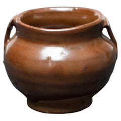 Piccolo vaso da farmacia cinese smaltato, 1900 ca.