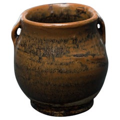Piccolo vaso da farmacia cinese smaltato, 1900 ca.