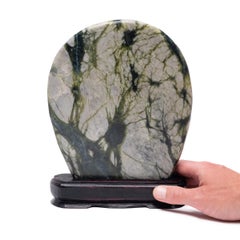 Petite Chinese Greenery Meditation Stone