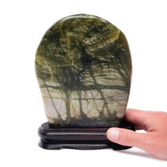 Petite Chinese Greenery Meditation Stone