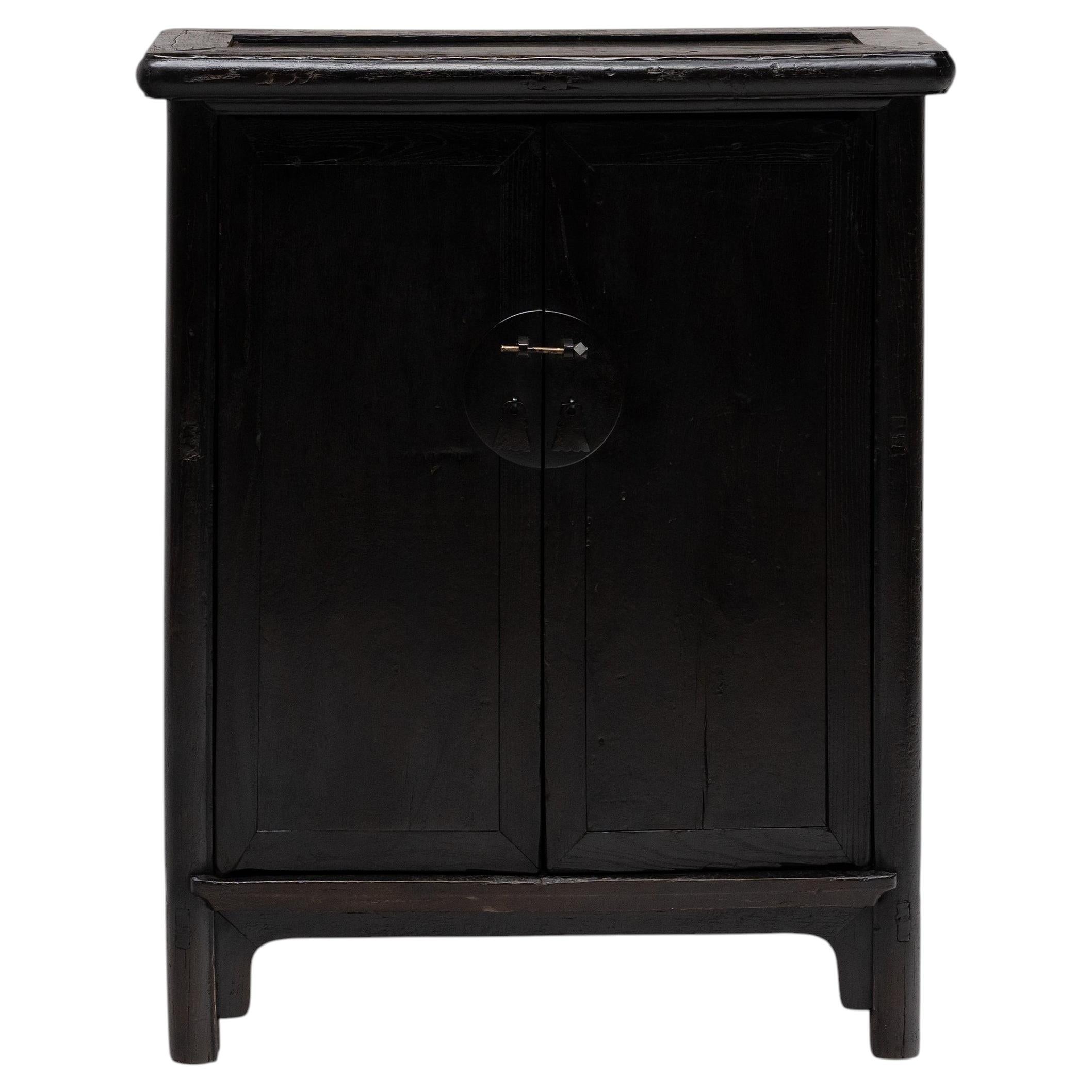 Petite Chinese Lacquered Noodle Cabinet, 19th Century