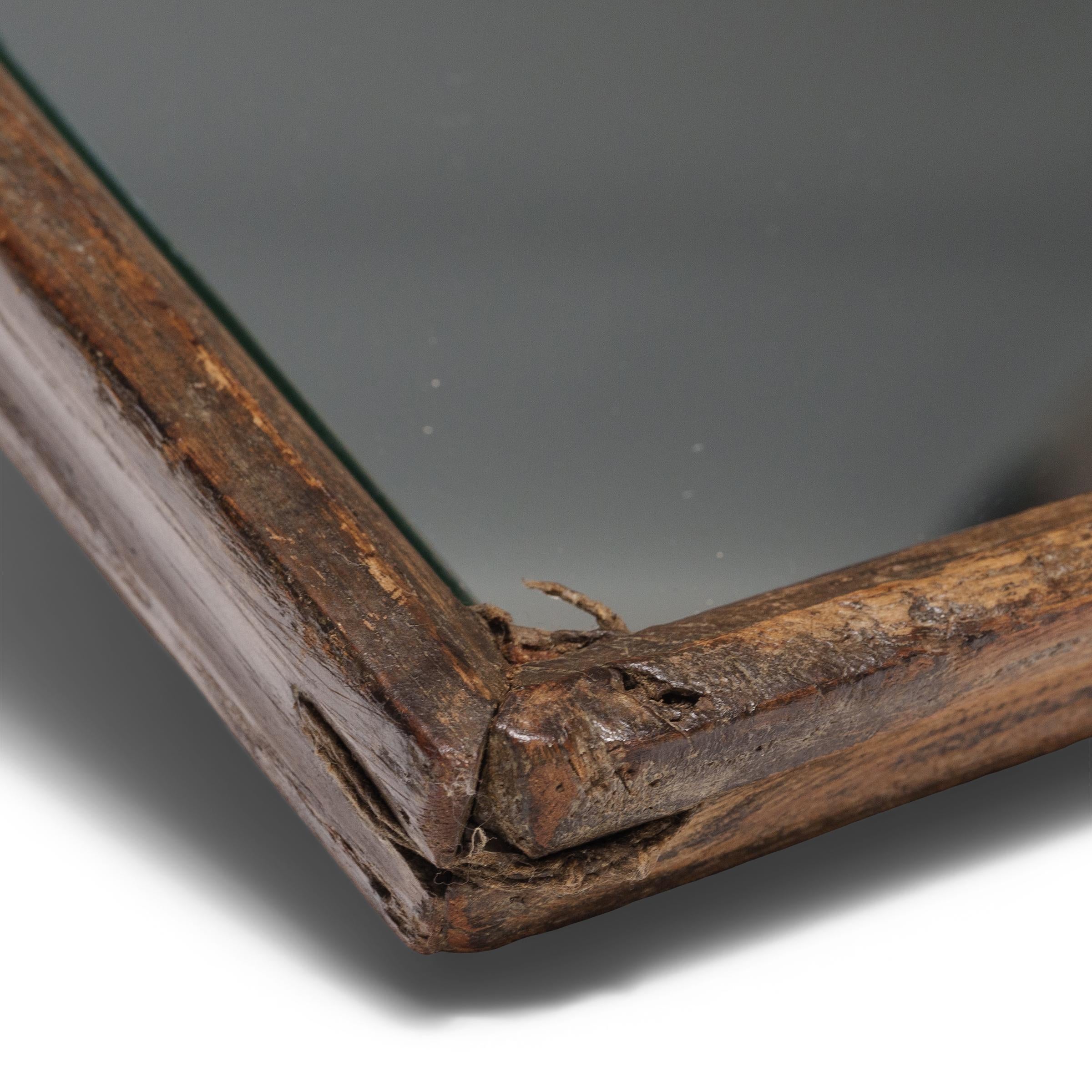 Kleines chinesisches Spiegeltablett, um 1850 (Rustikal) im Angebot