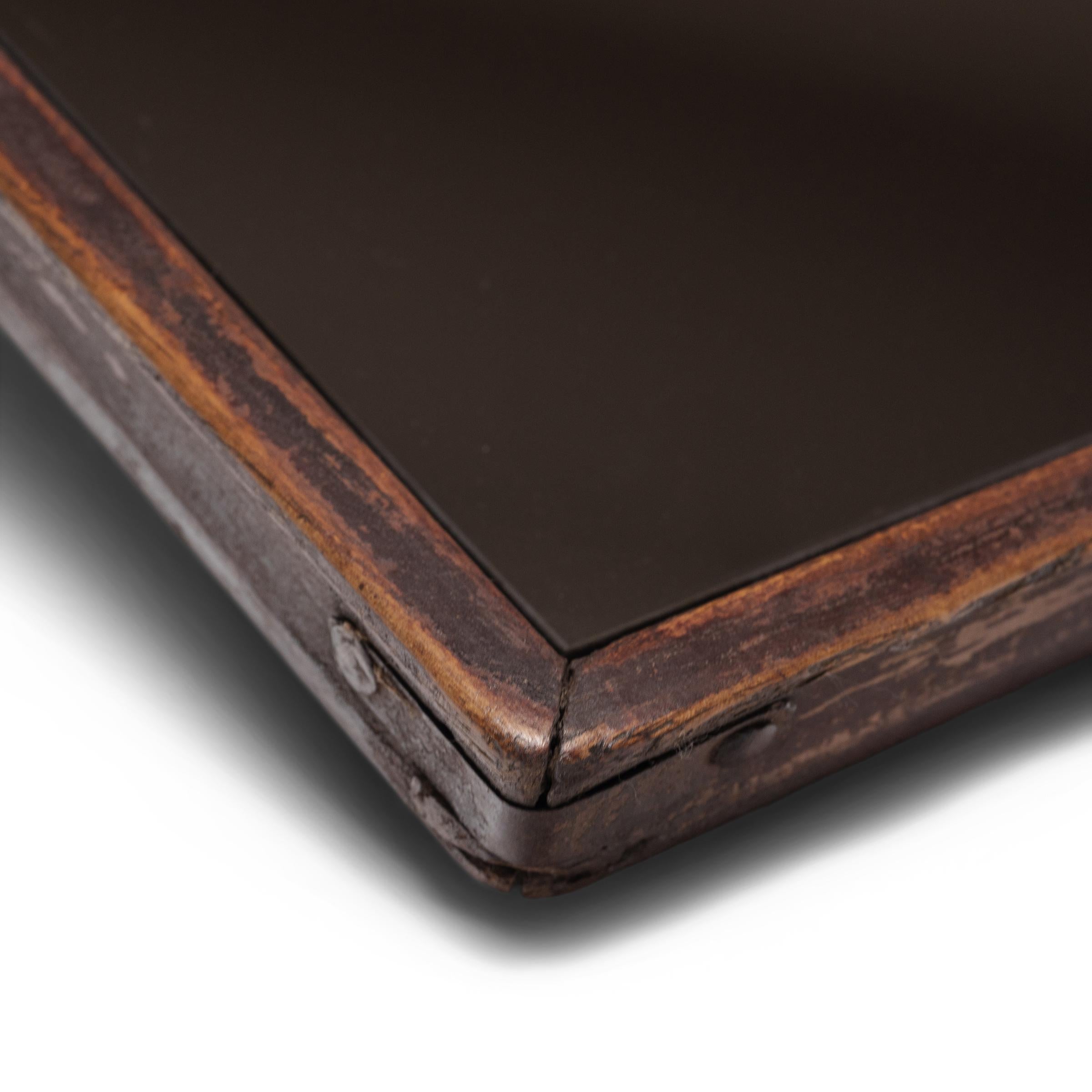 Kleines chinesisches Spiegeltablett, um 1850 (Chinesisch) im Angebot