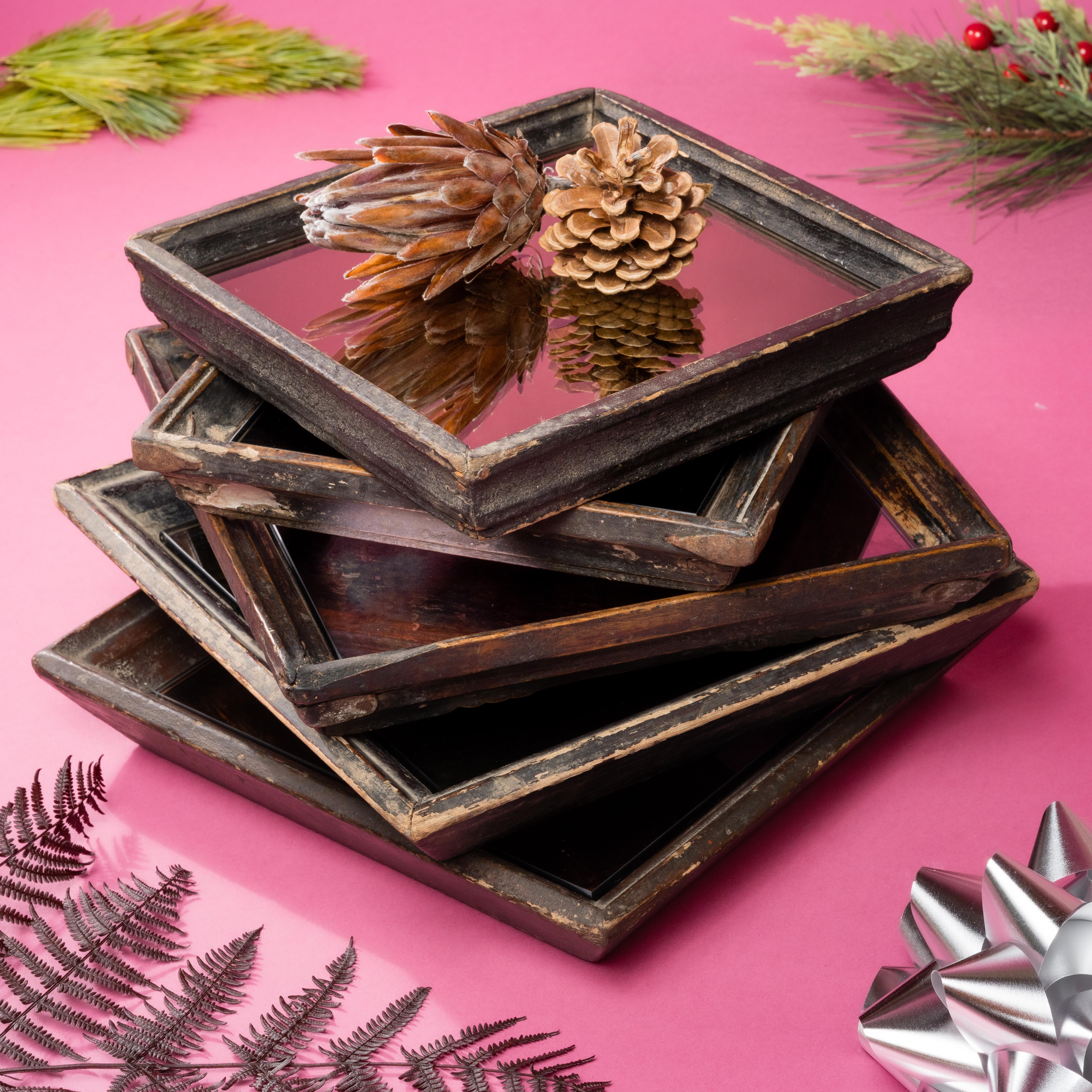 Kleines chinesisches Spiegeltablett, um 1850 im Zustand „Gut“ im Angebot in Chicago, IL