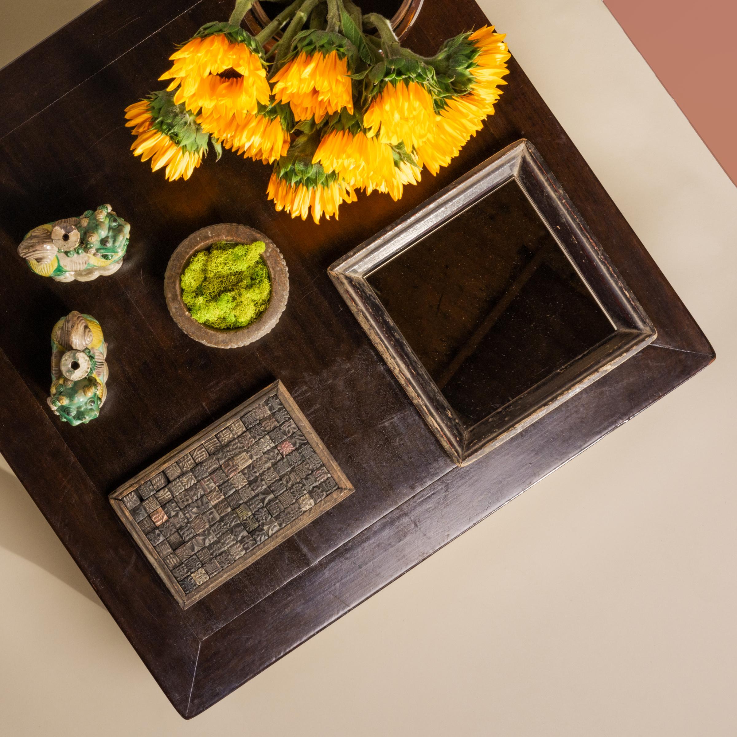 Petite Chinese Mirror Tray, c. 1900 In Good Condition In Chicago, IL