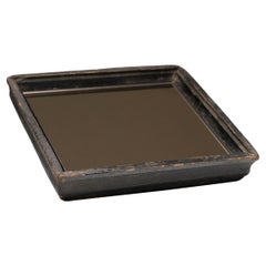 Petit plateau en miroir chinois, vers 1900