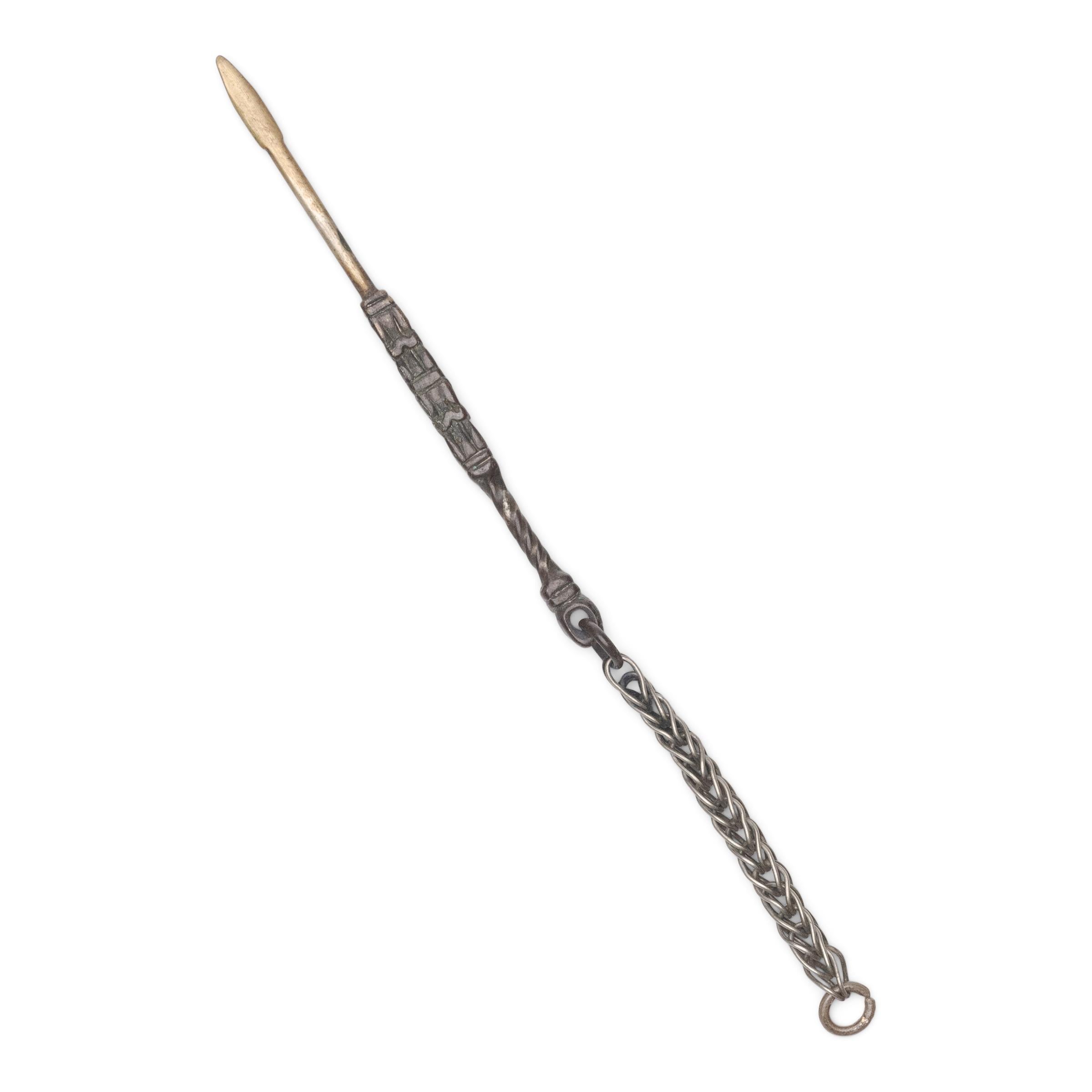 Qing Petite Chinese Opium Tool Charm, c. 1900 For Sale