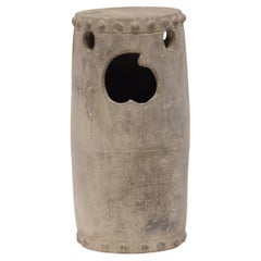 Antique Petite Chinese Peach Drum, c. 1850