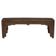 Antique Petite Chinese Primitive Scroll Table, c. 1900