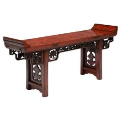 Petite Chinese Red Lacquer Altar Table, c. 1850
