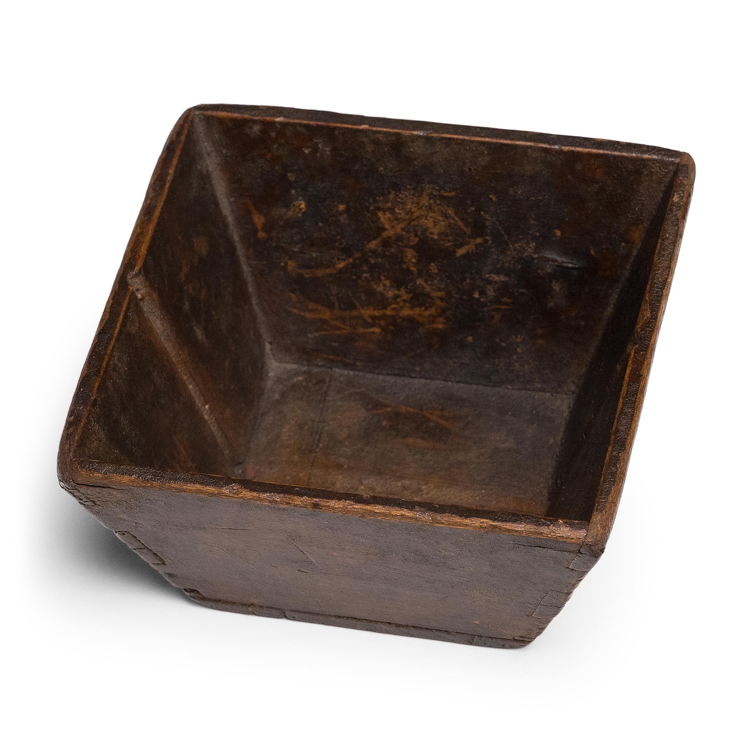 Folk Art Petite Chinese Rice Measure, c. 1900 For Sale