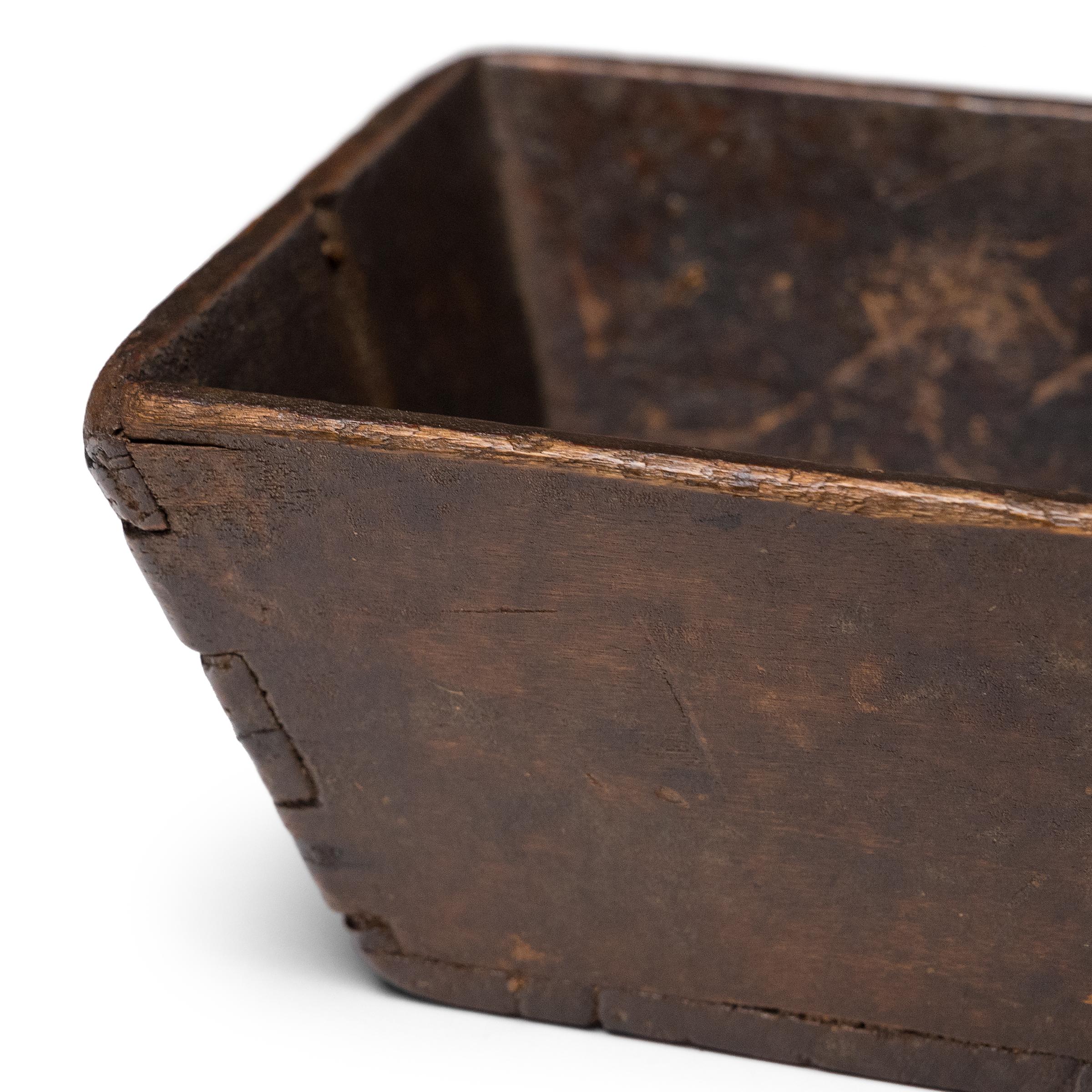 Lacquered Petite Chinese Rice Measure, c. 1900 For Sale