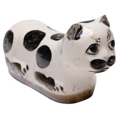 Petite Chinese Spotted Cat Pillow, c. 1900