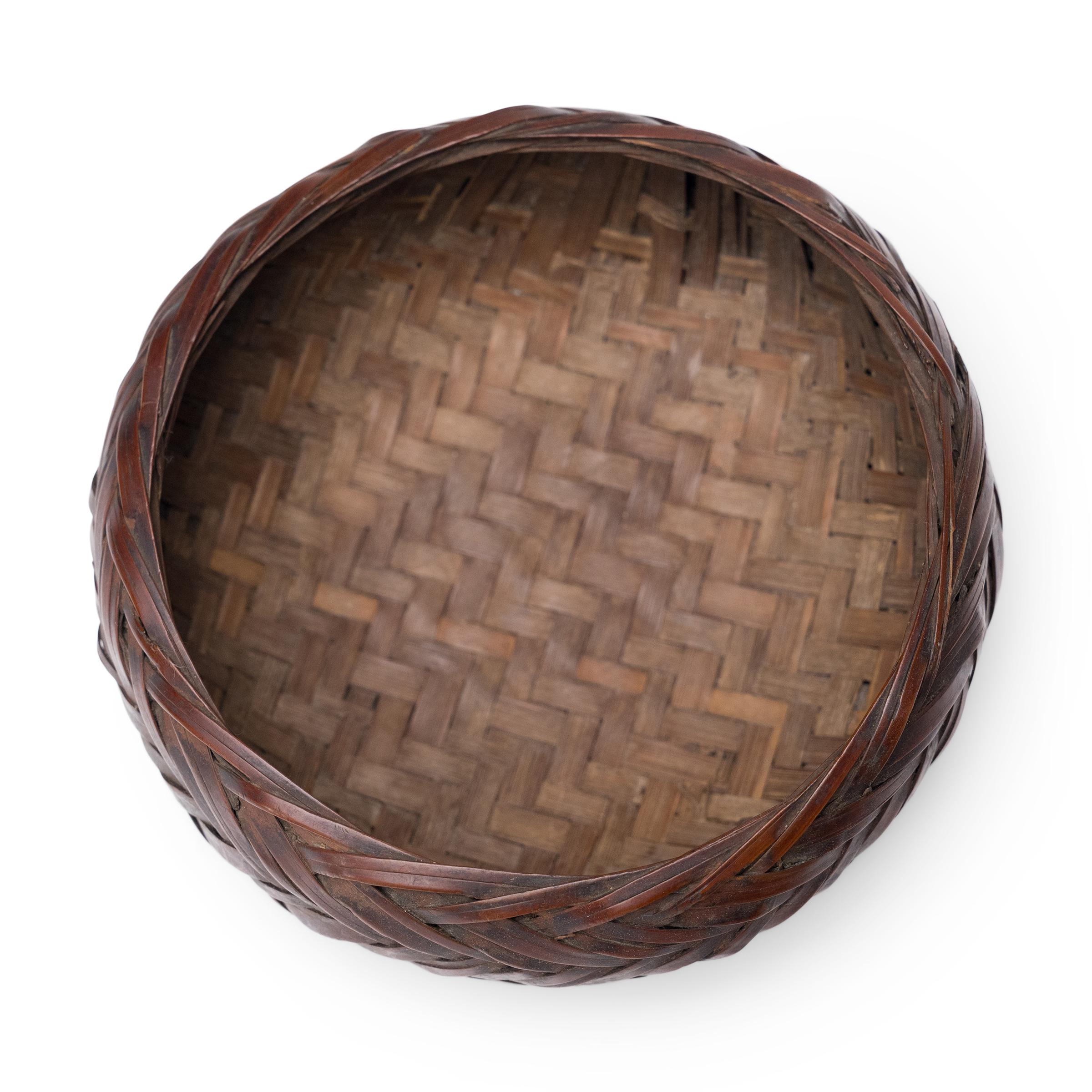 Kleiner chinesischer Korb mit klebrigem Reis (Chinesisch) im Angebot