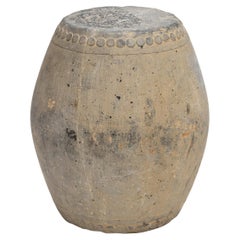 Pequeño tambor chino de piedra