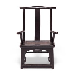 Petite Chinese Tall Back Porch Chair, c. 1850